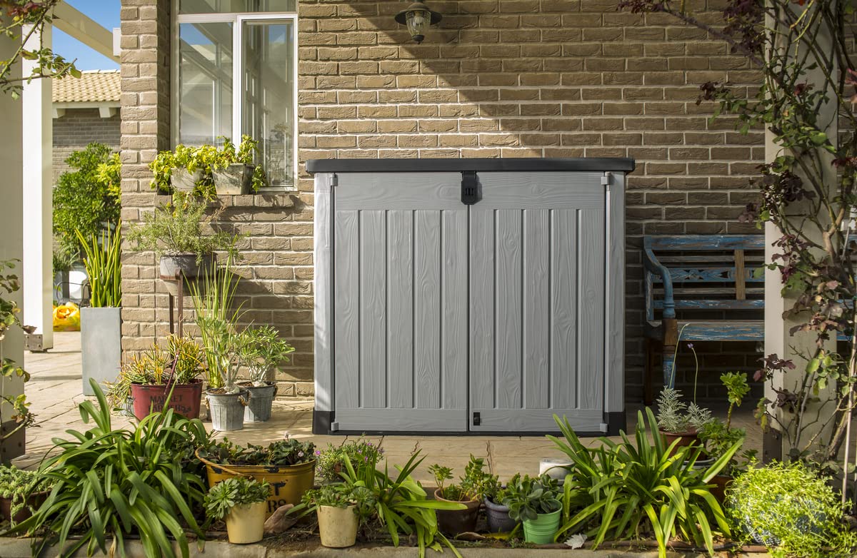 Keter Store It Out Pro Outdoor Garden Furniture Storage Shed Grey Fade Free All Weather Resistant