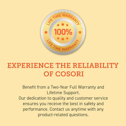 COSORI Dual Air Fryer, 8.5L Family Size, 8-In-1, Air Fry, Roast, Bake, Reheat, Dehydrate, Grill