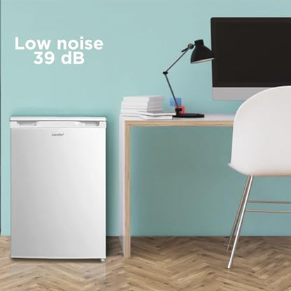 COMFEE' RCU83WH2(E) 88L Freestanding Under Counter Freezer, 55cm Wide, Reversible Door