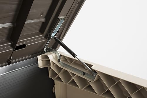 Keter Store-It Out Max Outdoor Garden Storage Shed, Beige and Brown, 145.5 x 82 x 125 cm (L x H x W)