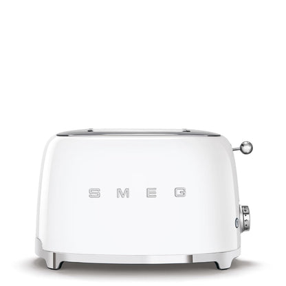 Smeg KLF03WHUK 1.7Ltr - 3kw Kettle and TSF01WHUK 2 Slice Toaster Set in White