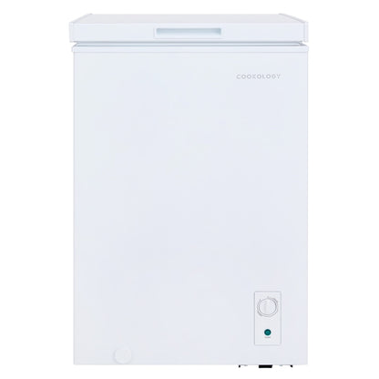 Cookology CCFZ99WH Freestanding Chest Freezer in White - 99 Litre Capacity - Suitable for Outbuildings