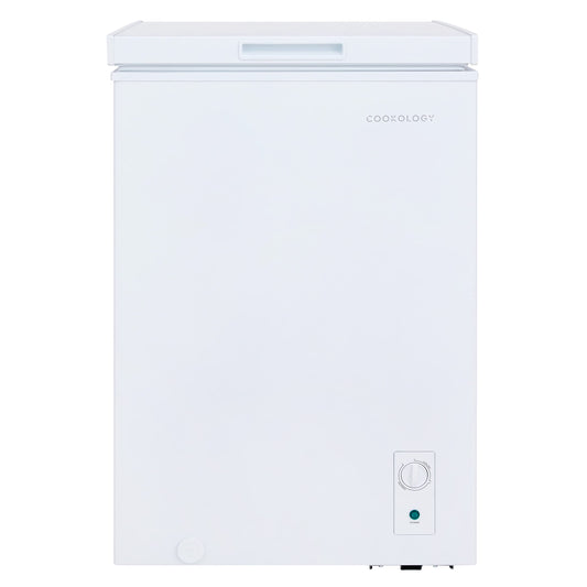 Cookology CCFZ99WH Freestanding Chest Freezer in White - 99 Litre Capacity - Suitable for Outbuildings