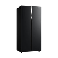 Cookology CSBS460BK 177.5cm Freestanding American Side-by-Side Fridge Freezer in Black