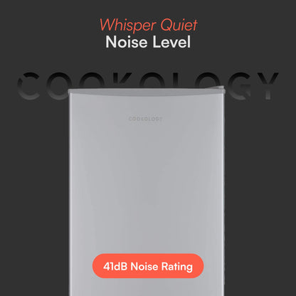 Cookology UCIF93BK Freestanding under counter Fridge in Silver - 93 Litre Capacity