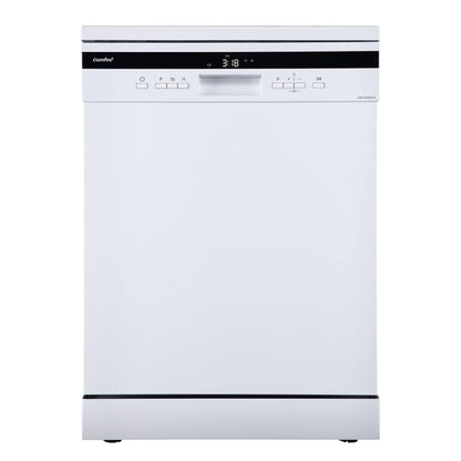 COMFEE' Freestanding Dishwasher FD1435E-W with 14 place settings, Full Size, 44dB, Wide LED Display