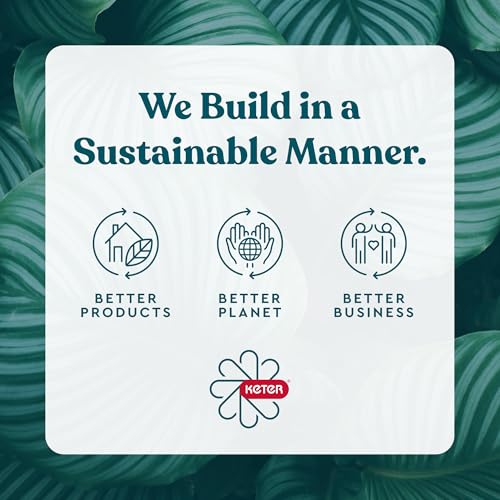 Keter Premier Shed Outdoor Resin Storage Shed with Shelf Brackets for Patio Furniture, Pool