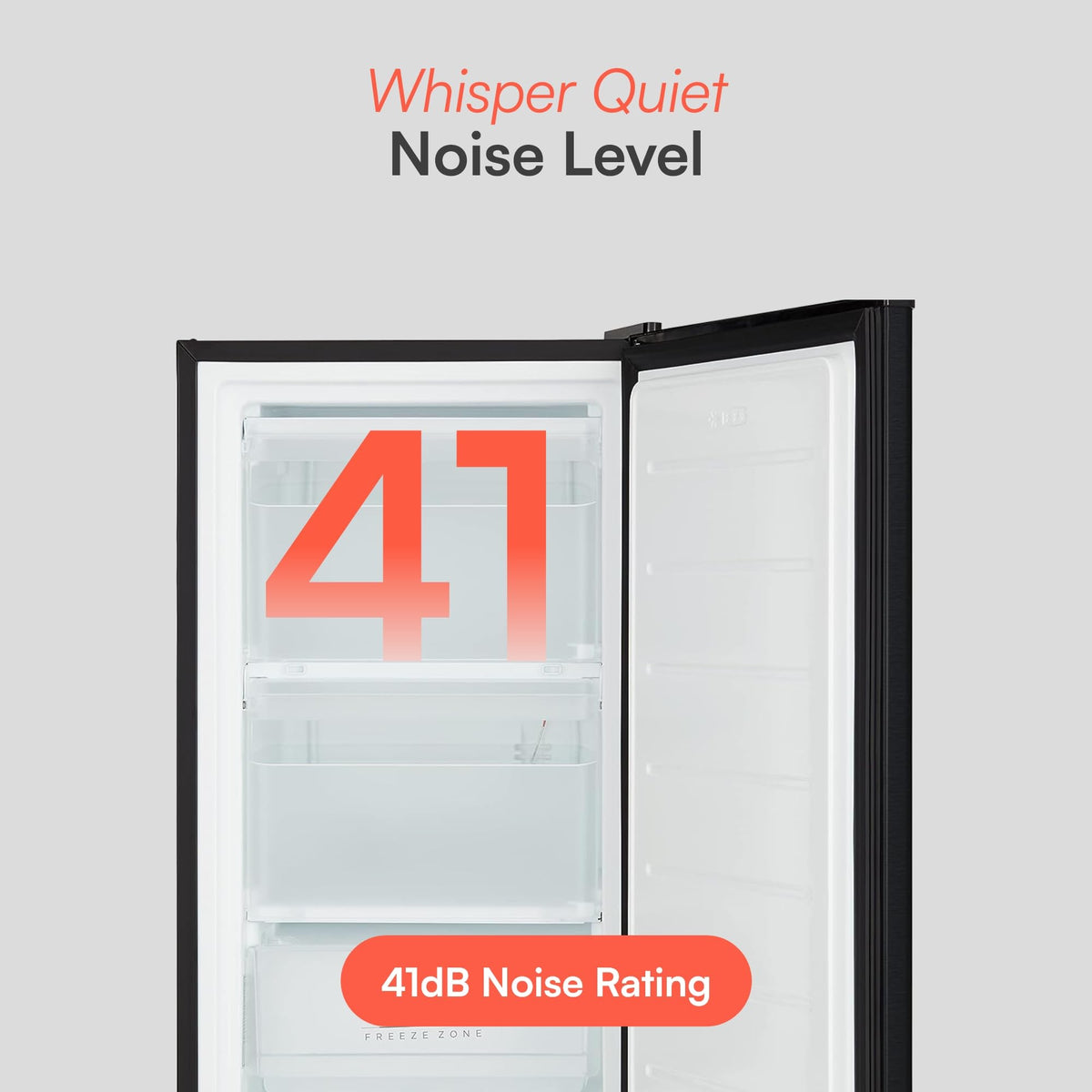 Cookology UCFZ60 Freestanding Under Counter Freezer in Black - 60 Litre Capacity