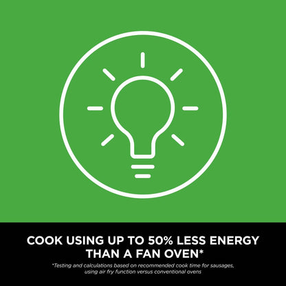 Ninja CRISPi Portable Air Fryer, 3.8L, 4-in-1: Air Fry, Roast, Keep Warm, Recrisp, Space Saving Compact Design