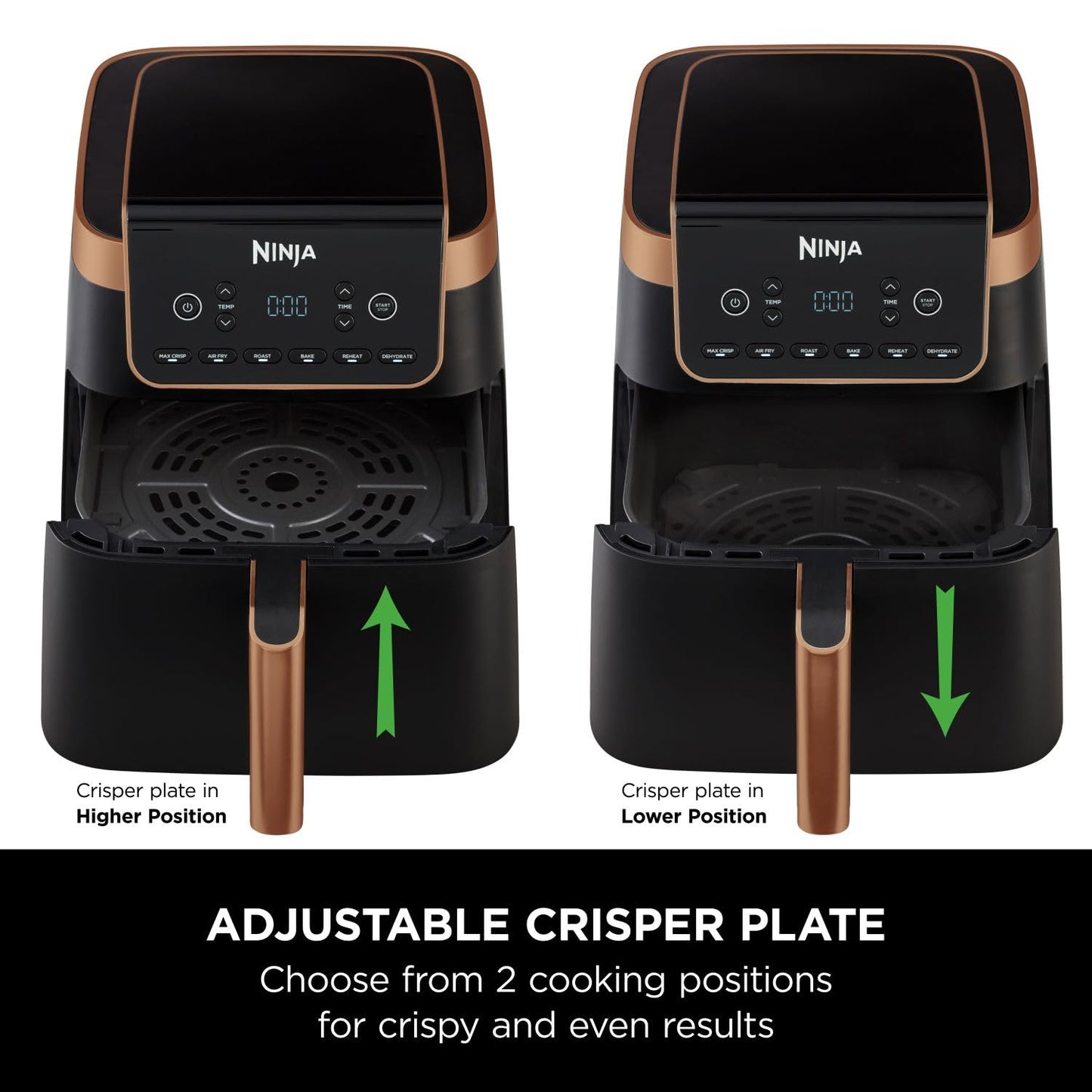 Ninja Air Fryer MAX PRO, 6.2L, Uses No Oil, Large Square Single Drawer, Roast, Bake, Air Fry