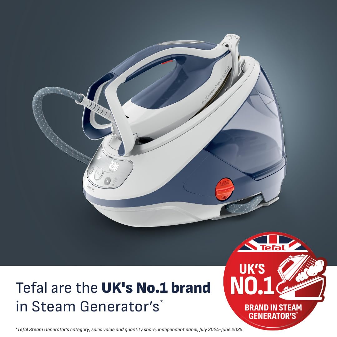 Tefal ProExpress Protect Steam Generator Iron, 7.5-Bar High Pressure, 560g/min Steam Boost