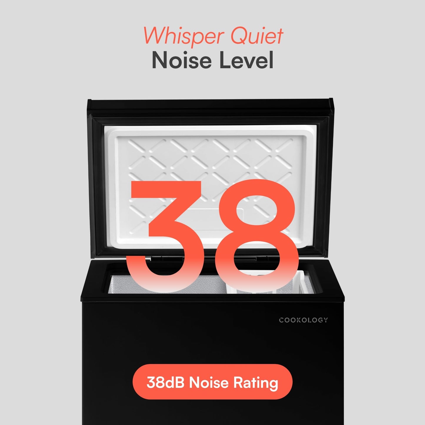 Cookology CCFZ99BK Freestanding Chest Freezer in Black - 99 Litre Capacity - For Kitchens