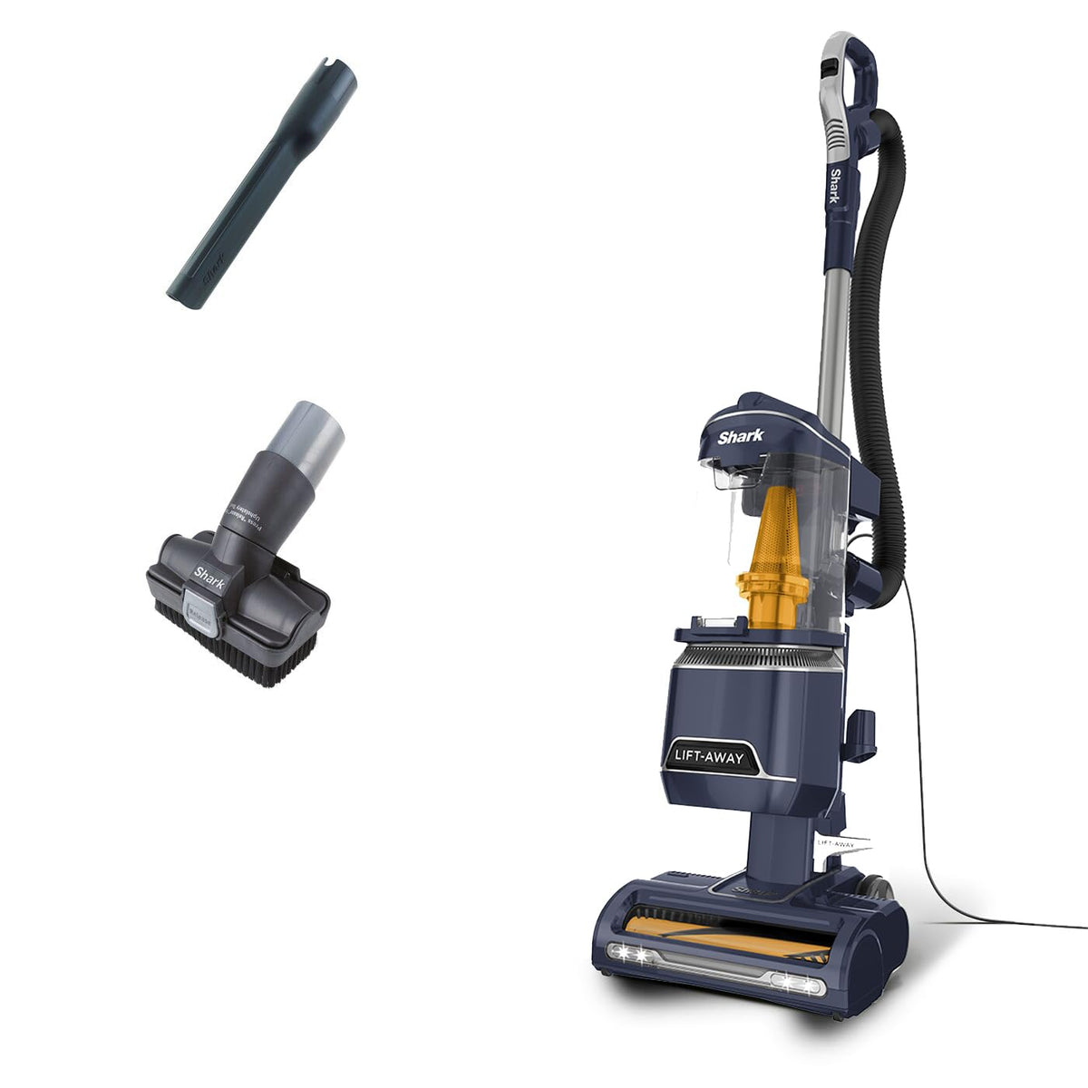 Shark Corded Upright Vacuum Cleaner 1.1L with Anti Hair Wrap Technology, LED Headlights, Lift-Away