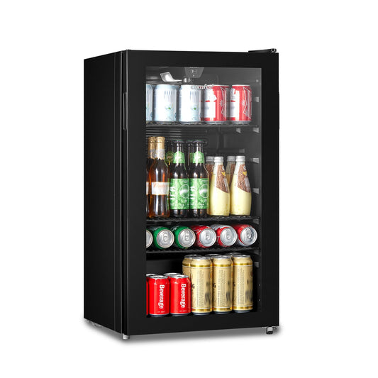 COMFEE' RCZ99BG2(E) Under Counter Beer & Drinks Fridge-93L Capacity,Holds up to 115 Cans