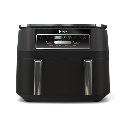 Ninja Foodi Dual Zone Digital Air Fryer, 2 Drawers, 7.6L, 4-in-1, Uses No Oil, Air Fry, Max Crisp, Roast, Reheat
