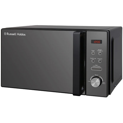 Russell Hobbs RHM2076B 20 Litre 800 W Black Digital Solo Microwave with 5 Power Levels