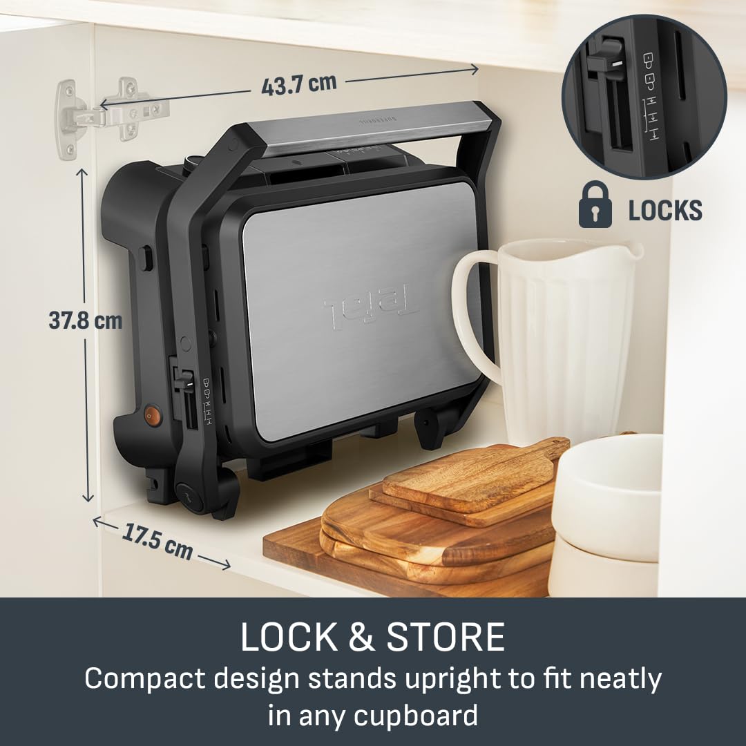 Tefal SuperGrill 3in1 XL, Indoor Grill, BBQ, Oven Style, Panini, Adjustable Temperature, XL Surface