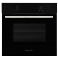Russell Hobbs 70L, 60cm Wide, Single Electric Built-in Fan Oven and Grill in Black, 5 Oven Functions