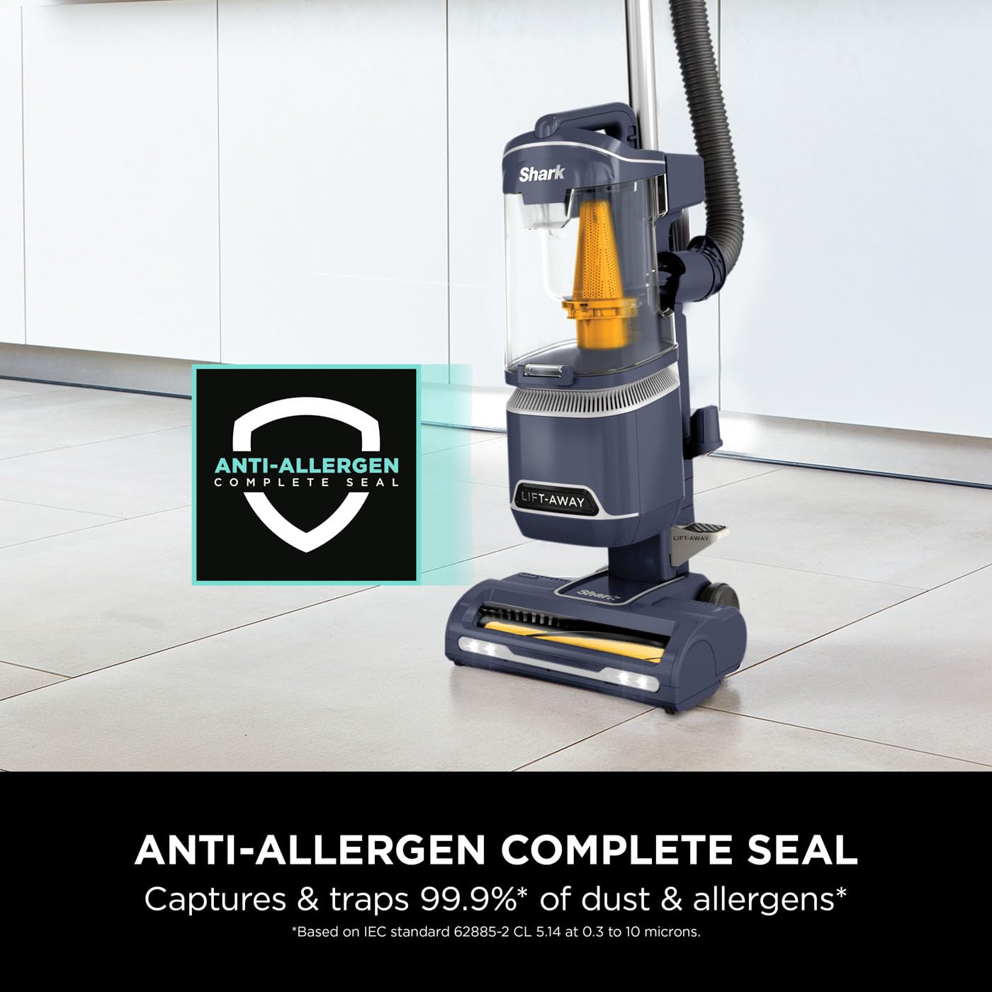 Shark Corded Upright Vacuum Cleaner 1.1L with Anti Hair Wrap Technology, LED Headlights, Lift-Away