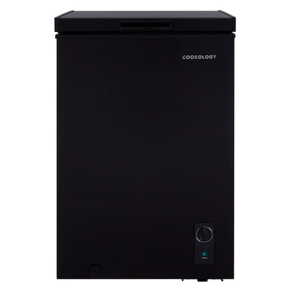 Cookology CCFZ99BK Freestanding Chest Freezer in Black - 99 Litre Capacity - For Kitchens