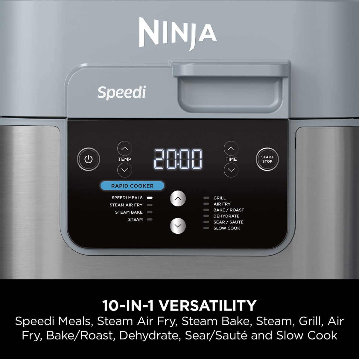 Ninja Speedi 10-in-1 Rapid Cooker, Air Fryer and Multi Cooker, 5.7L, Meals for 4 in 15 Minutes, Air Fry, Steam