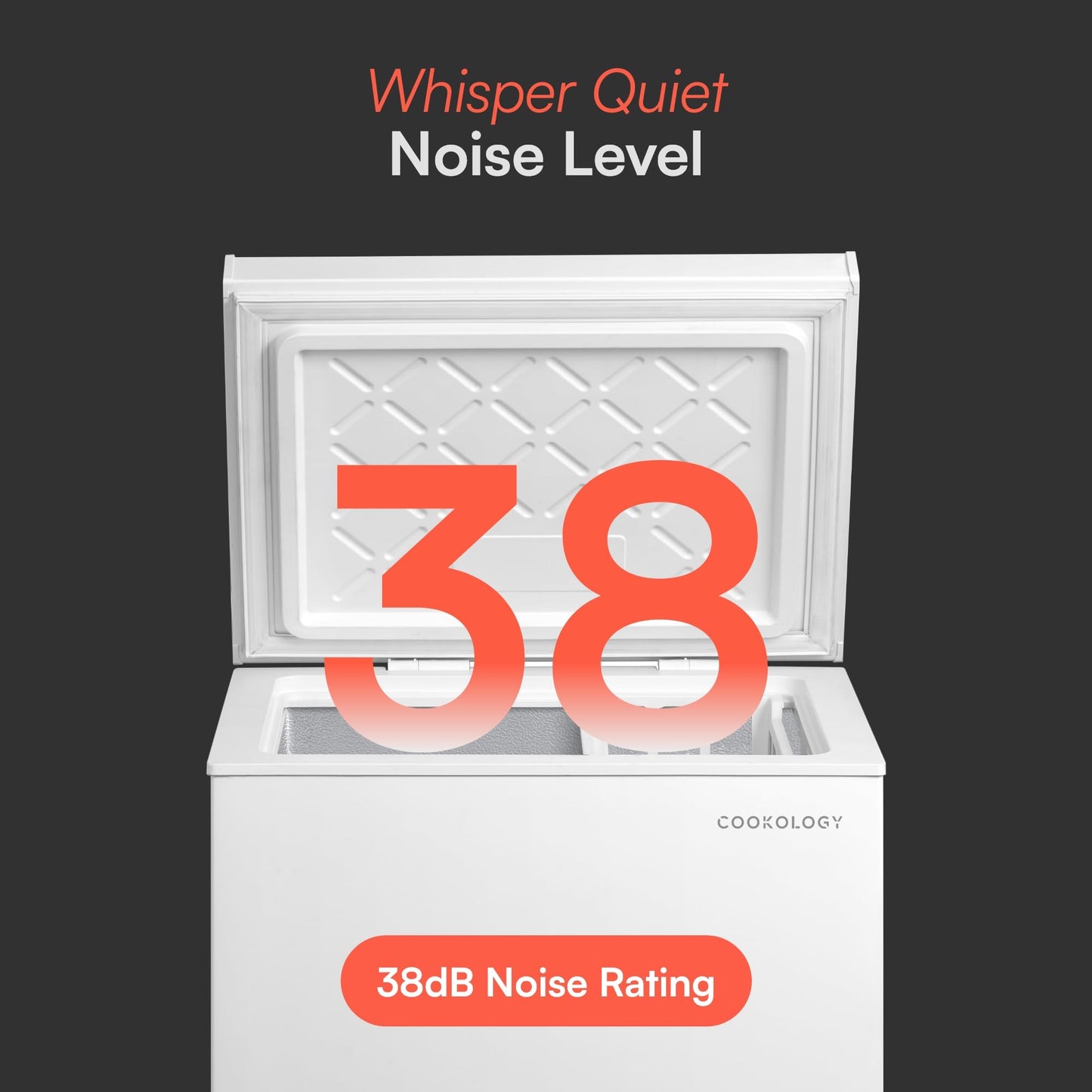 Cookology CCFZ99WH Freestanding Chest Freezer in White - 99 Litre Capacity - Suitable for Outbuildings