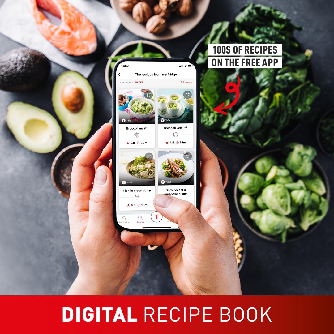 Tefal Easy Fry Mega Air Fryer, 7.5L Capacity (Serves Up to 8), 8 Preset Cooking Programs