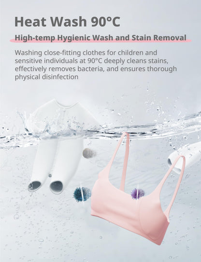 COMFEE' Freestanding Washing Machine,6KG Load,Heat Wash 90℃,Quick Wash,15 Washing Programs,White-CFE10EW60/W