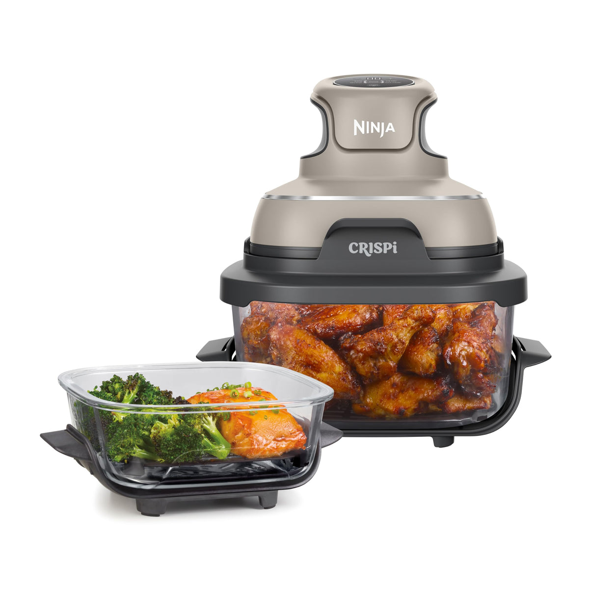Ninja CRISPi Portable Air Fryer, 3.8L, 4-in-1: Air Fry, Roast, Keep Warm, Recrisp, Space Saving Compact Design