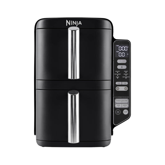 Ninja Double Stack Air Fryer, Vertical Dual Drawer Air Fryer with 4 cooking levels, 2 Drawers and 2 Racks