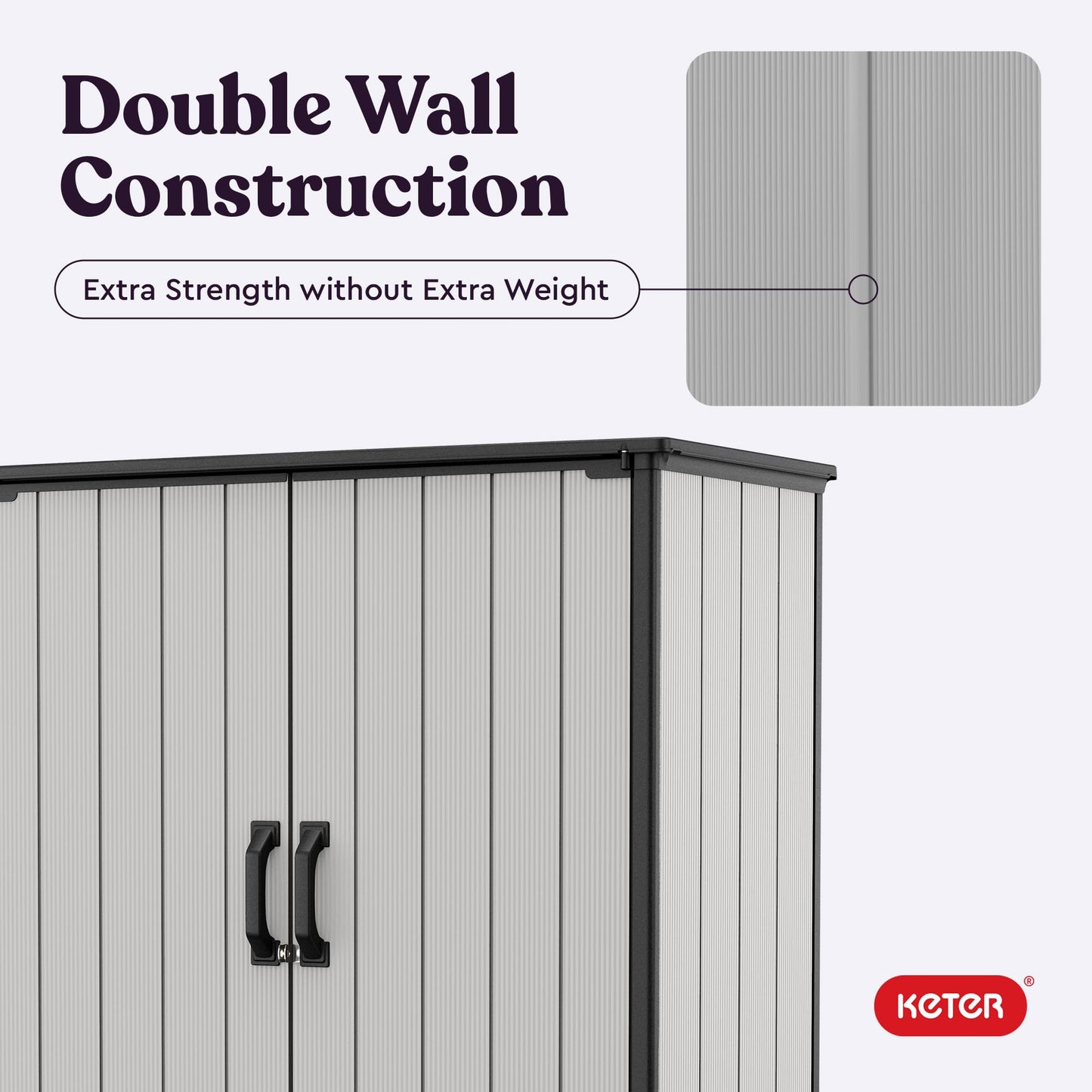 Keter Premier Shed Outdoor Resin Storage Shed with Shelf Brackets for Patio Furniture, Pool