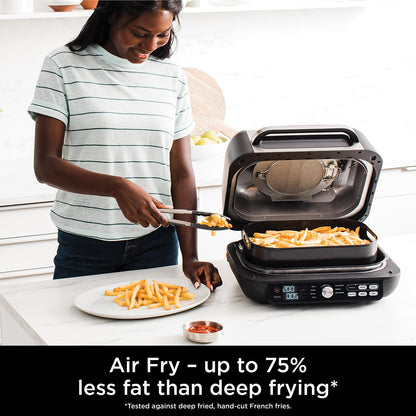 Ninja Foodi MAX PRO Health Grill, Flat Plate & Air Fryer 3.8L with Digital Cooking Probe, 7-in-1, Air Fry