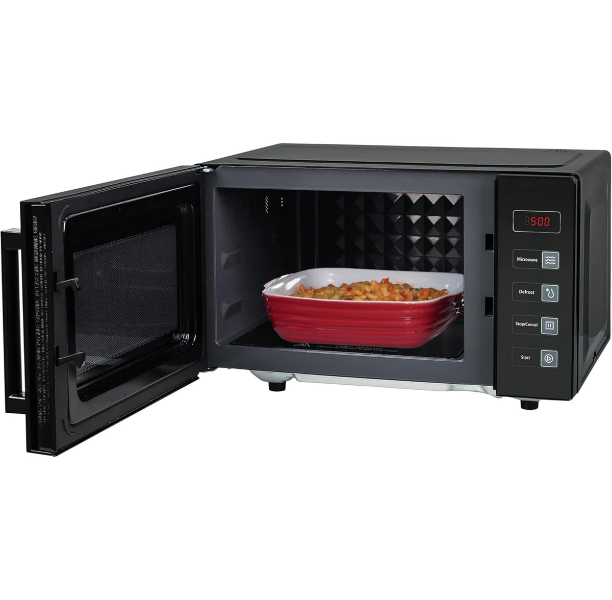 Russell Hobbs RHEM2301B 23L Easi Flatbed Digital 800w Solo Microwave, Freestanding, Black