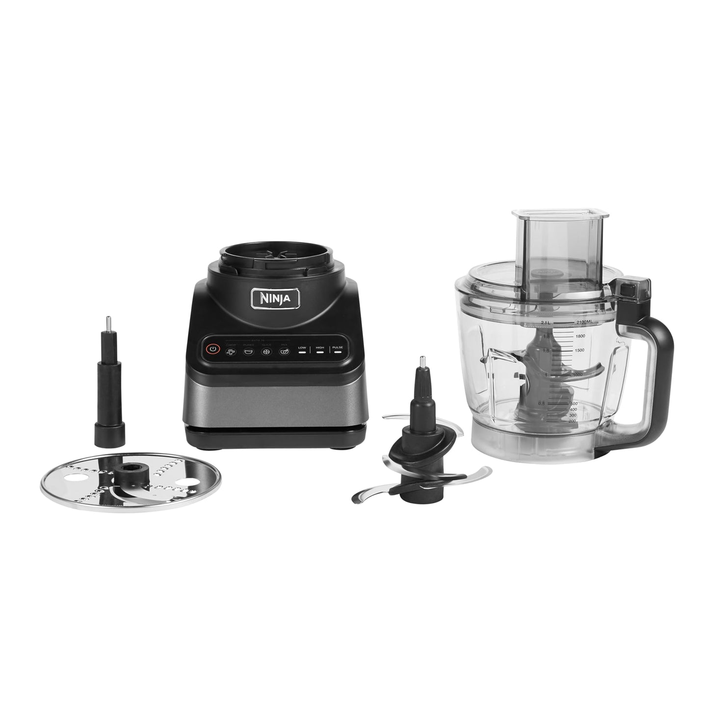 Ninja Food Processor with 4 Automatic Programs; Chop, Puree, Slice, Mix, and 3 Manual Speeds, 2.1L Bowl