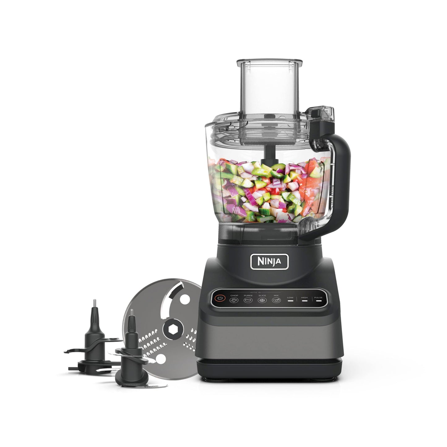 Ninja Food Processor with 4 Automatic Programs; Chop, Puree, Slice, Mix, and 3 Manual Speeds, 2.1L Bowl