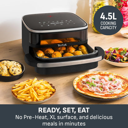 Tefal Easy Fry Pizza, XL Surface, Large Air Fryer, Spacious Basket, Up To 1 Kg of Fries