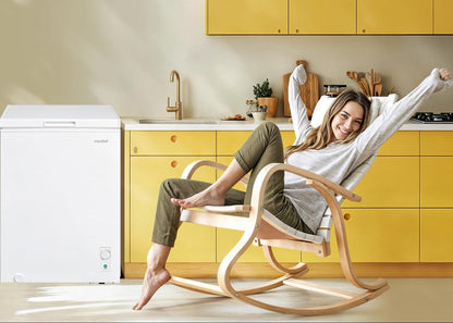 COMFEE' RCC102WH2UK(E) 99L Freestanding Chest Freezer, with Freezing and Refrigeration Conversion