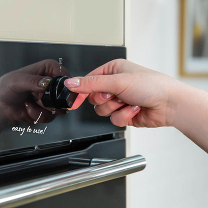 Russell Hobbs 70L, 60cm Wide, Single Electric Built-in Fan Oven and Grill in Black, 5 Oven Functions