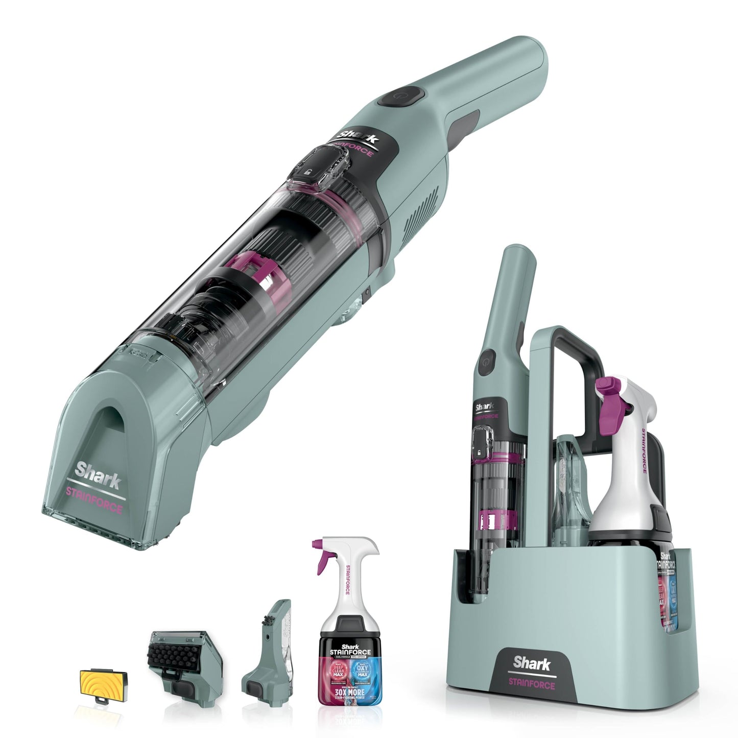 Shark StainForce Cordless Spot Cleaner Lightweight & Portable Spot, Stain, & Odour Eliminator for Carpets