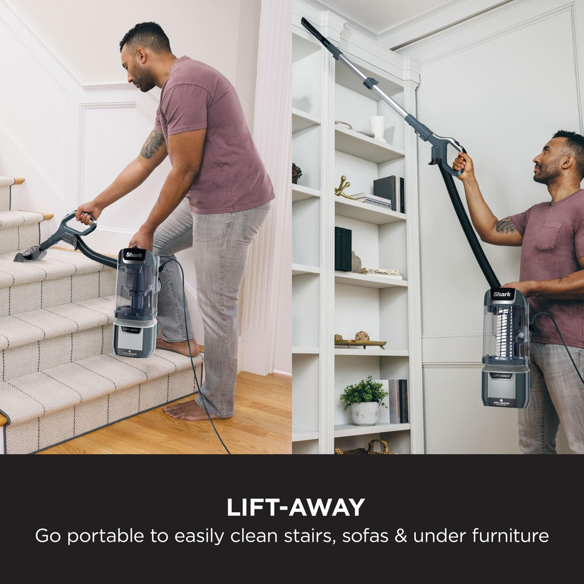 Shark Anti Hair Wrap Plus Upright Corded Pet Vacuum, 2.5L, Powered Lift-Away, Anti-Allergen Seal