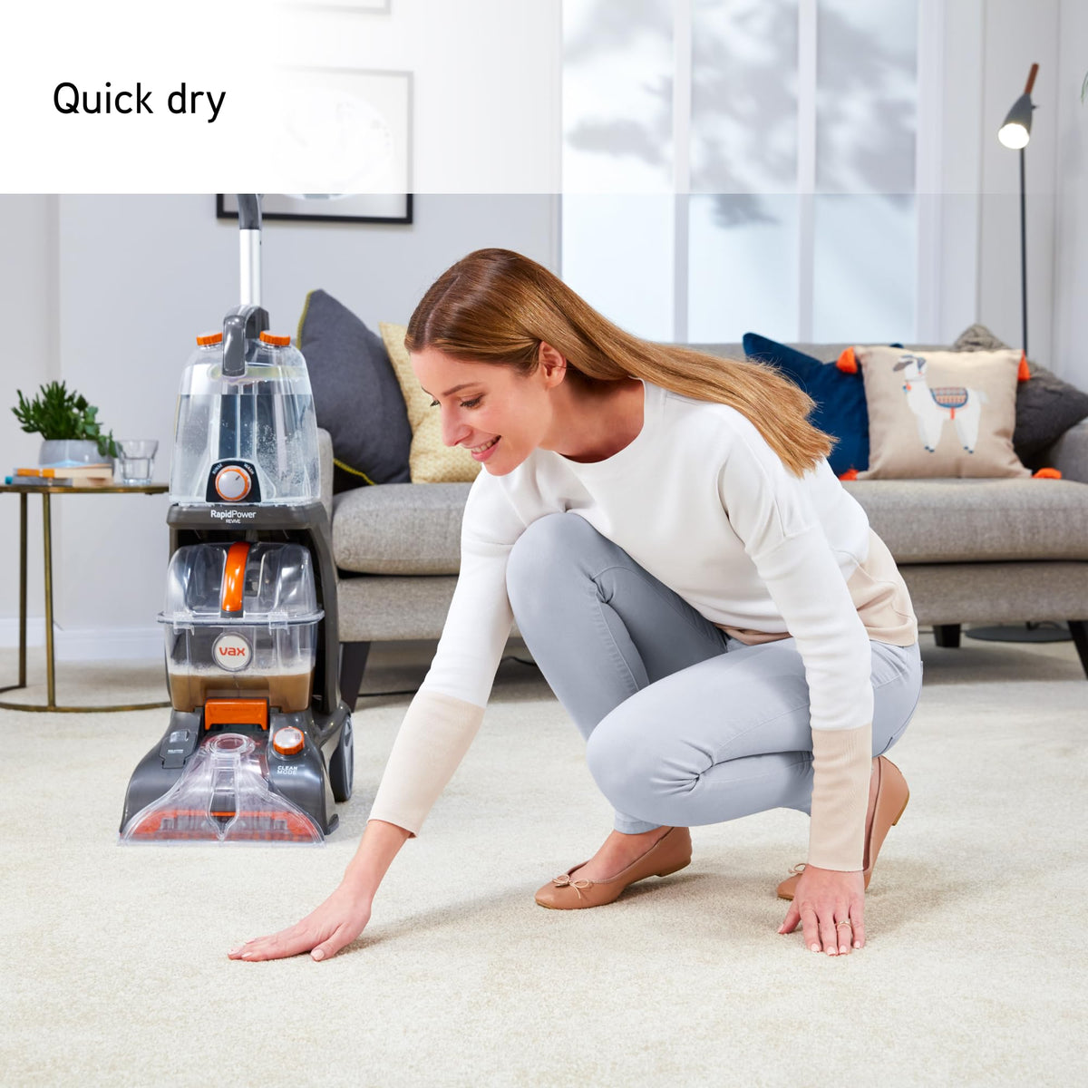 Vax Rapid Power Revive Carpet Cleaner | Deep Clean and Leaves Carpets Dry in less than 1hr