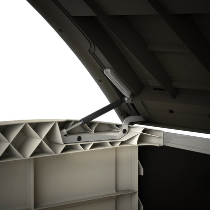 Keter Store It Arc Outdoor Garden Shed, 1200 Litres, Taupe/Beige