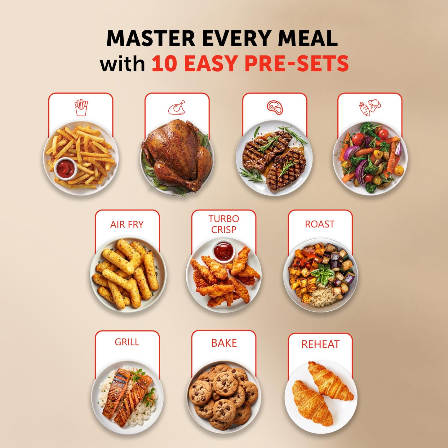 Breville Halo Flexi Air Fryer Digital Dual Air Fryer Oven 11L: Serves 10+ People FryBakeGrillRoast & Reheat 2400 W