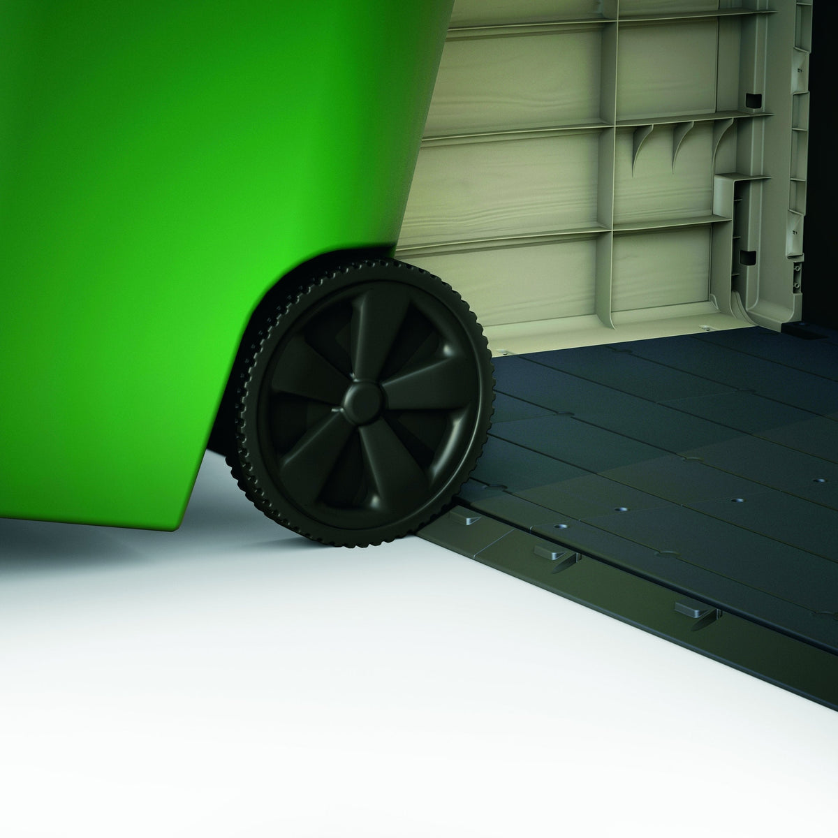 Keter Store-It Out Midi Outdoor Garden Storage Shed, Beige and Brown, 130 x 74 x 110 cm