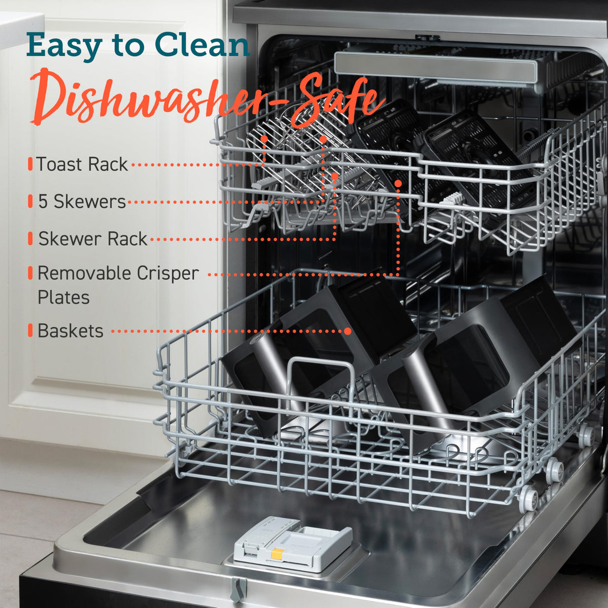 COSORI Dual Air Fryer, 8.5L Family Size, 8-In-1, Air Fry, Roast, Bake, Reheat, Dehydrate, Grill