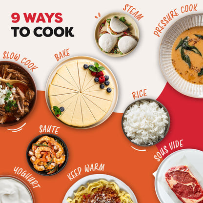 Instant Pot Duo Plus with WhisperQuiet Multi-Cooker 5.7L - Black, Electric Pressure Cooker, Slow Cooker