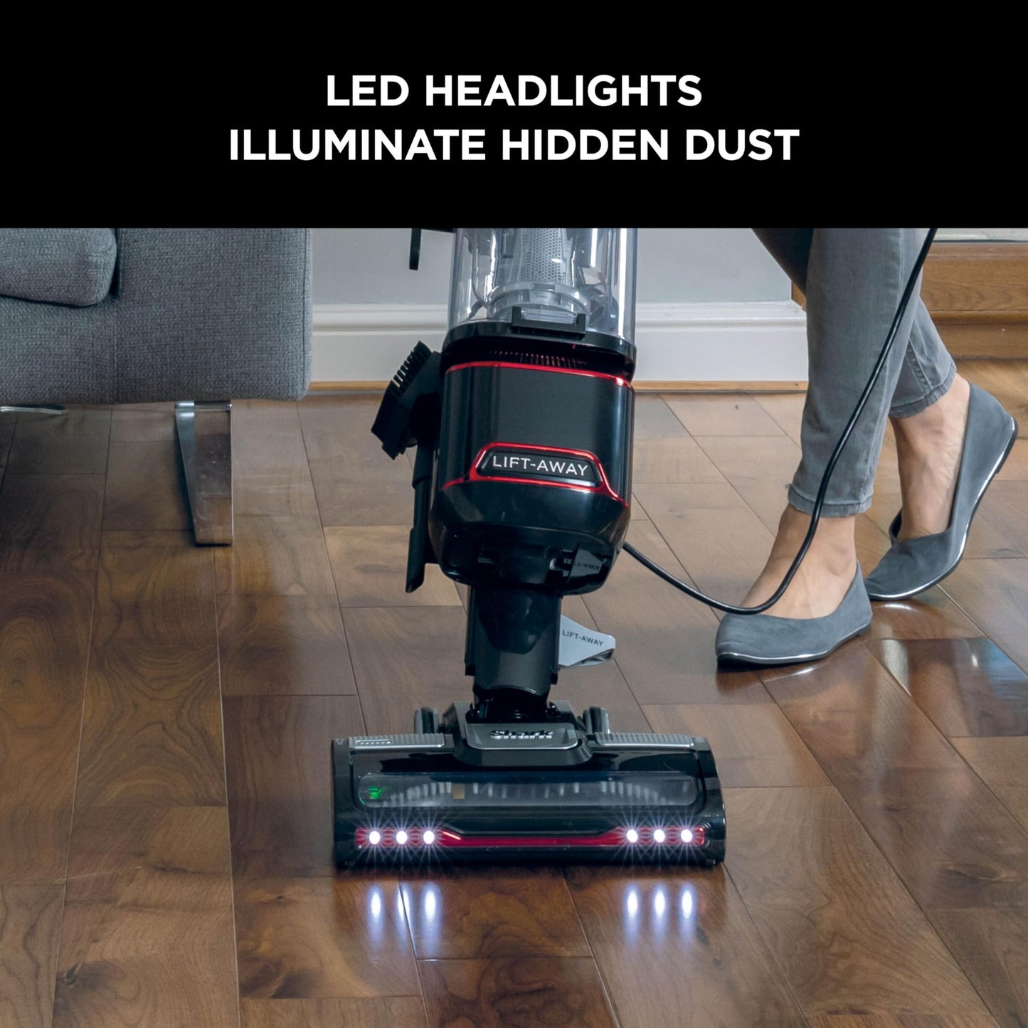 Shark Corded Upright Vacuum Cleaner 1.1L with Lift-Away Technology, Pet Model, LED Headlights