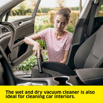 Kärcher Wet and Dry vacuum cleaner WD 6 P Premium, blower function, 1,300 W, stainless steel container