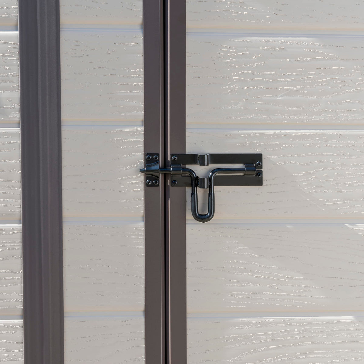 Keter Manor Outdoor Pent Single Door Garden Storage Shed 6 x 4ft Beige Brown Wood Effect