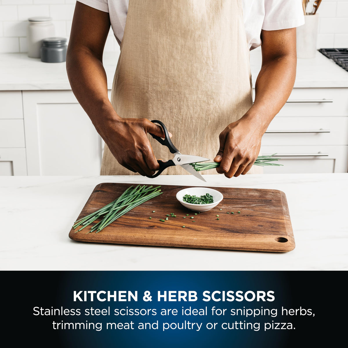 Ninja Foodi StaySharp Knife Block with Integrated Sharpener; 5 Knives and Scissors (1 pair), Sharp 6-Piece Knife Set